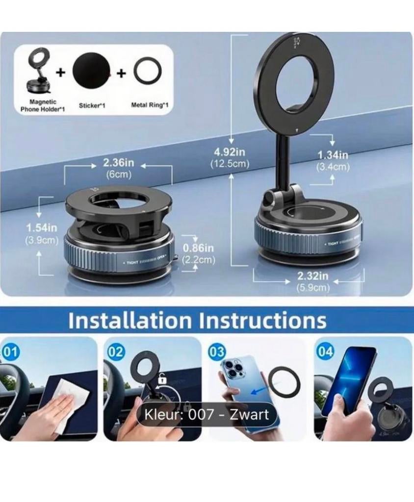 Telefoonhouder magneet, Ophalen of Verzenden, Nieuw