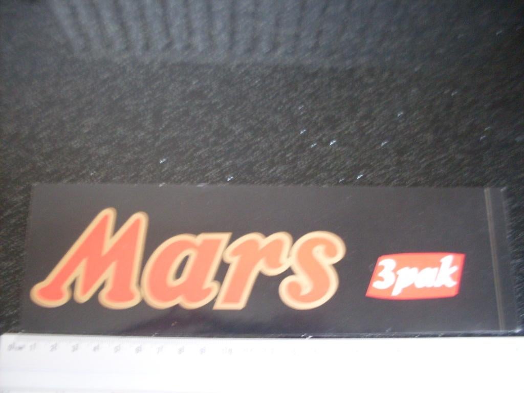 sticker mars 3pak logo, Ophalen of Verzenden, Zo goed als nieuw, Merk