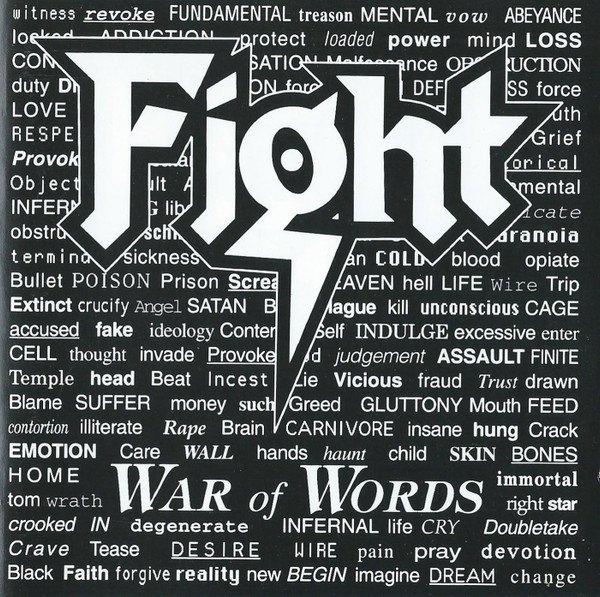 Fight - War Of Words (Epic 47457 2) uit 1993 €10,- (IZGS), Ophalen of Verzenden, Zo goed als nieuw