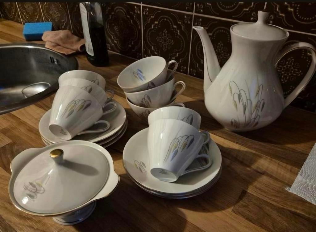 Winterling Marktleuthen Bavaria Thee/Koffie Servies, Ophalen, Gebruikt, Overige stijlen, Porselein