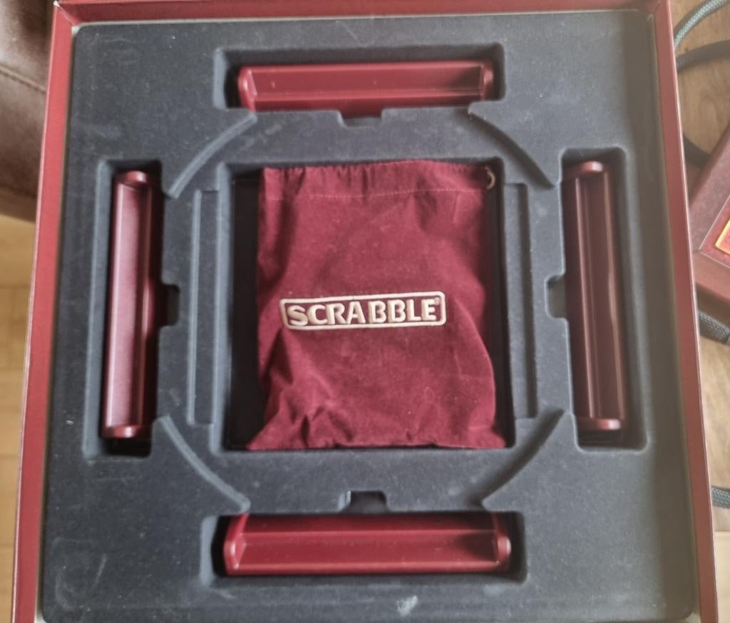 Scrabble de Luxe Editie - Compleet!, Een of twee spelers, Ophalen of Verzenden, Zo goed als nieuw, Mattel