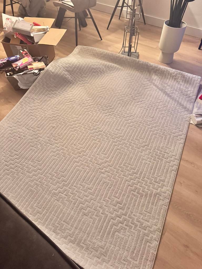 Vloerkleed Off white 160x230cm, Ophalen, Wit, Scandinavisch, Zo goed als nieuw