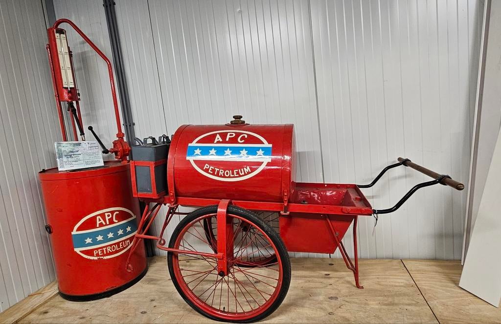 Petroleumkar en olie pomp, Ophalen of Verzenden