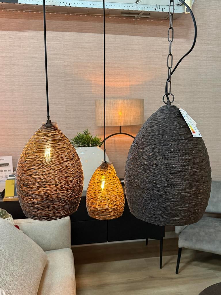 Sale! Set van drie hanglampen Light&Living, Huis en Inrichting, Lampen | Hanglampen, Ophalen of Verzenden, Nieuw, Minder dan 50 cm