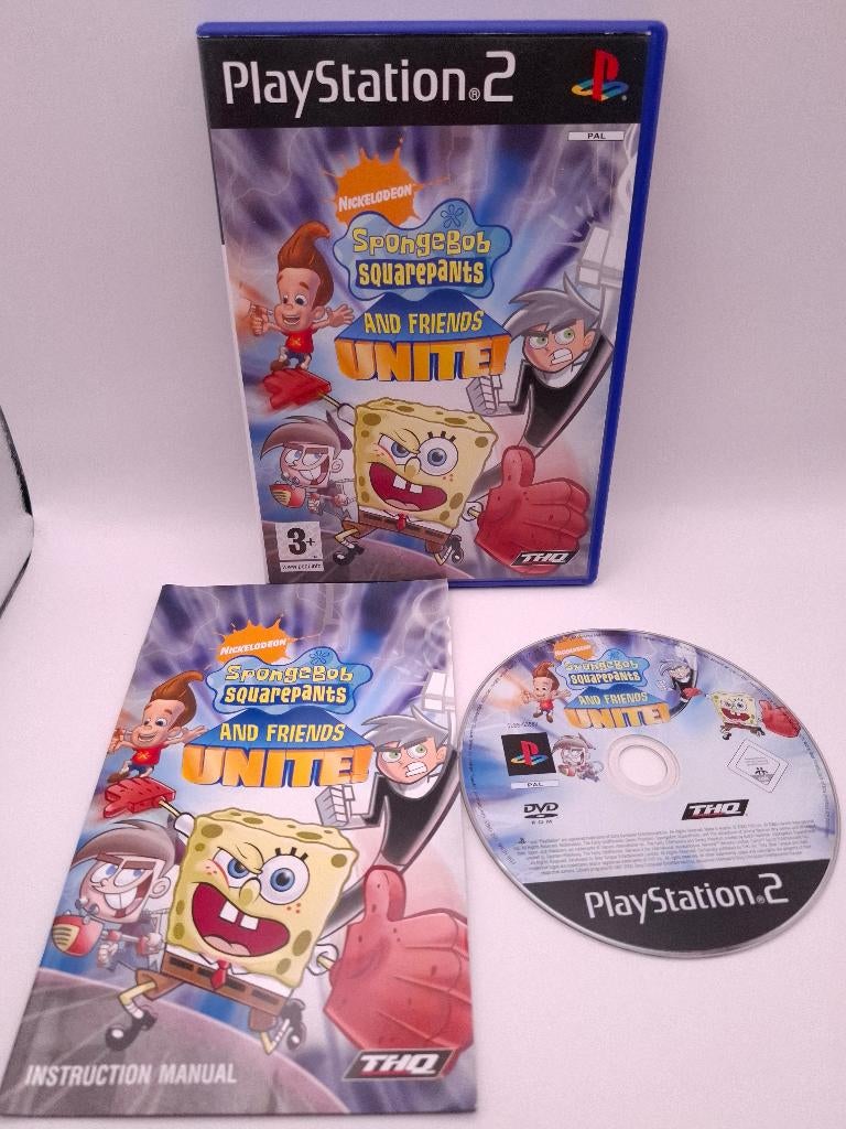 Spongebob Squarepants and friends Unite! ps2, Spelcomputers en Games, Games | Sony PlayStation 2, Avontuur en Actie, 2 spelers