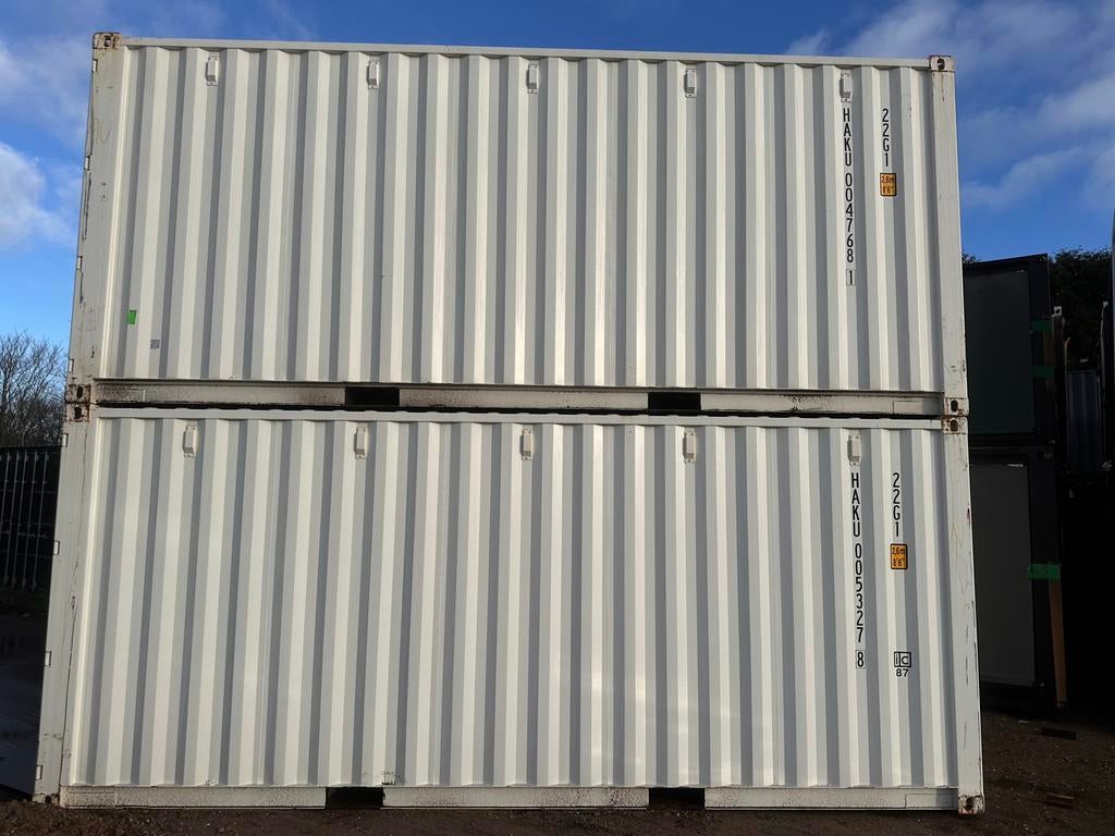 Nieuwe 20ft Zeecontainer - Wit - One Way, Ophalen of Verzenden