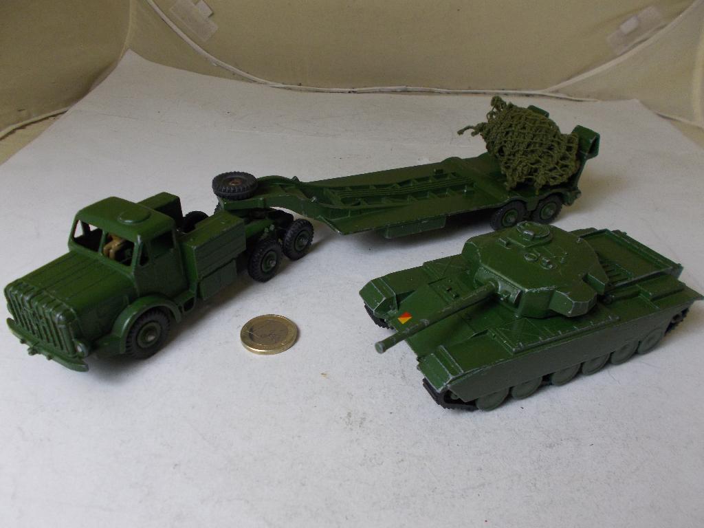 1957 Dinky Supertoys 660 MIGHTY ANTAR + CENTURION TANK (-D), Ophalen of Verzenden, Zo goed als nieuw, Bus of Vrachtwagen, Dinky Toys