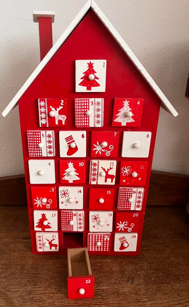 Adventskalender hout, Diversen, Kerst, Ophalen of Verzenden