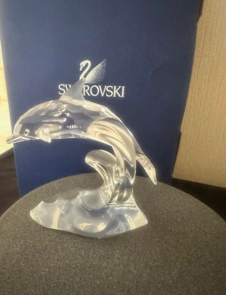 Swarovski Orka Dolfijn Kristal, Verzamelen, Swarovski, Ophalen of Verzenden, Zo goed als nieuw, Figuurtje