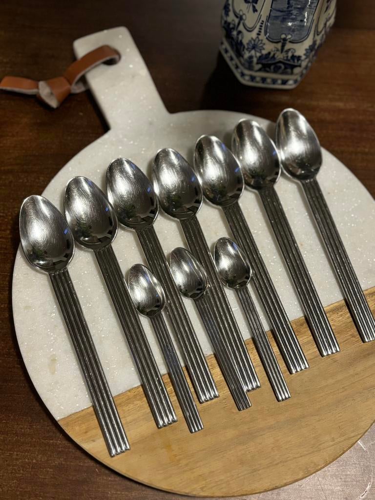 IKEA Strateg Vintage Lepels set van 7 grote lepels, Ophalen of Verzenden, Gebruikt, Overige typen