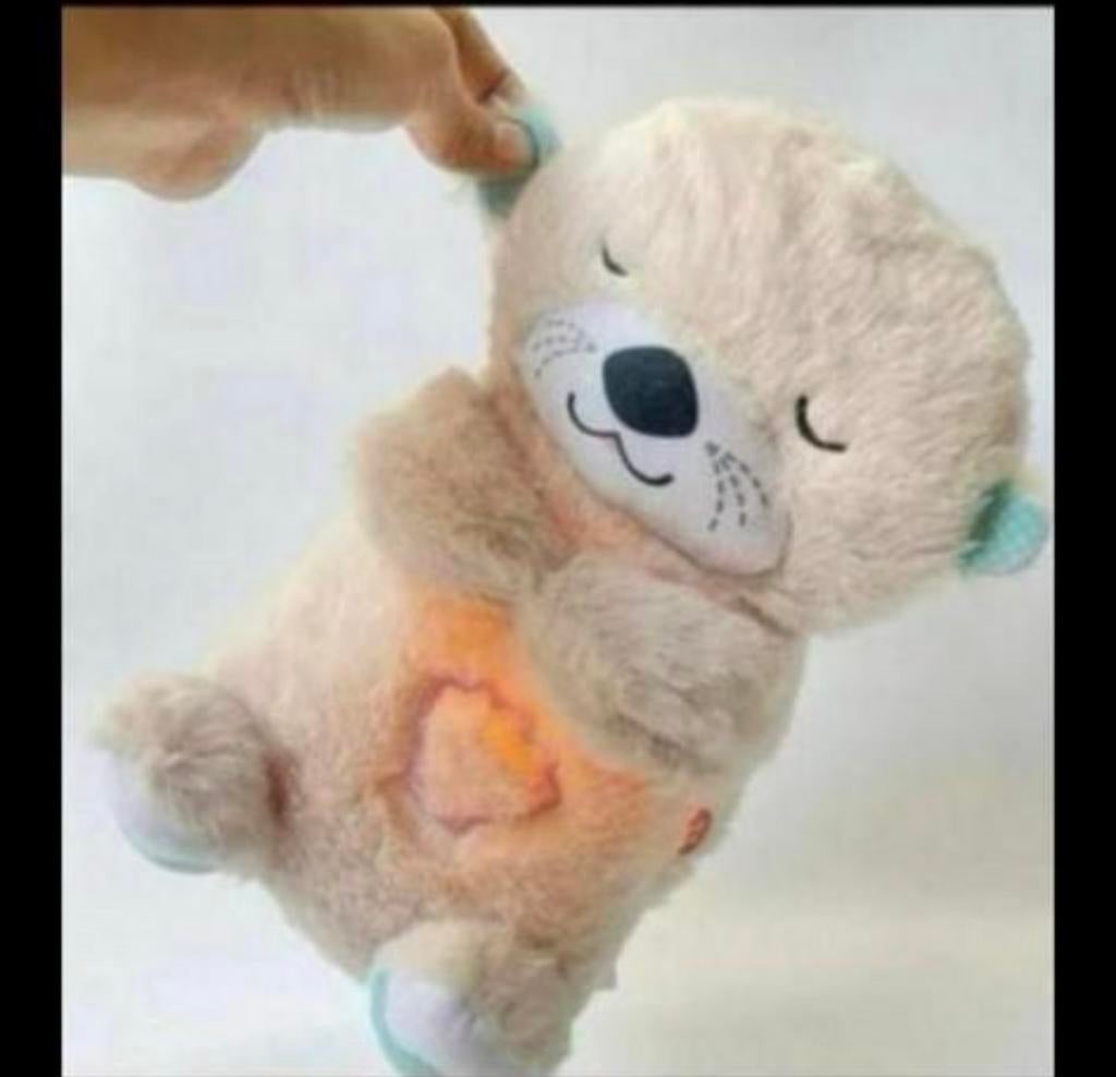Teddy beer met licht en beweegbare buik met muziek, Ophalen of Verzenden, Nieuw, Beer