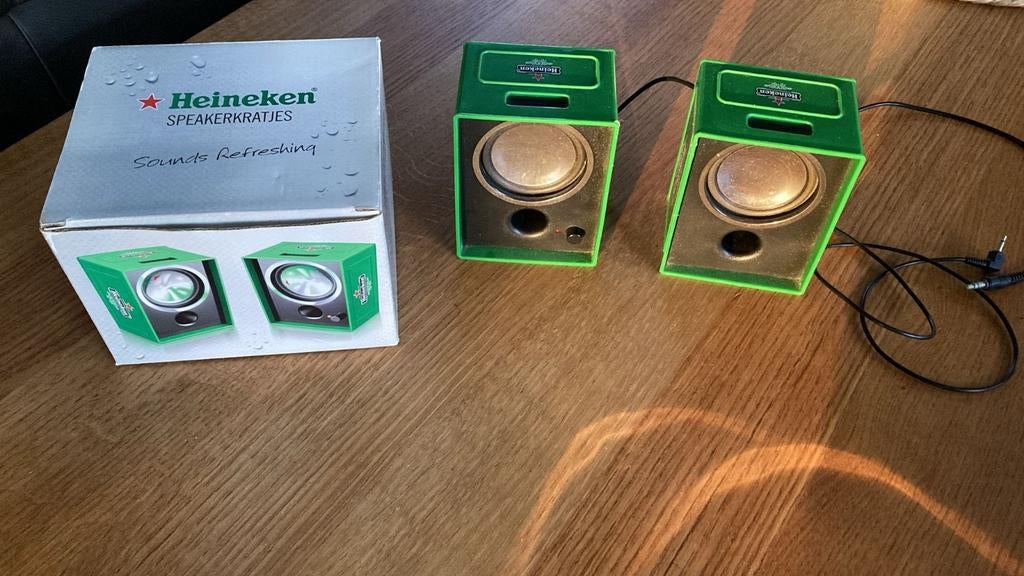 Heineken Speaker Kratjes - Inclusief Doos, Ophalen of Verzenden, Gebruikt, Overige typen, Heineken