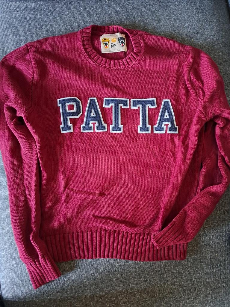 Patta bordeauxrood knitted sweater maat XS, Ophalen of Verzenden, Zo goed als nieuw, Rood