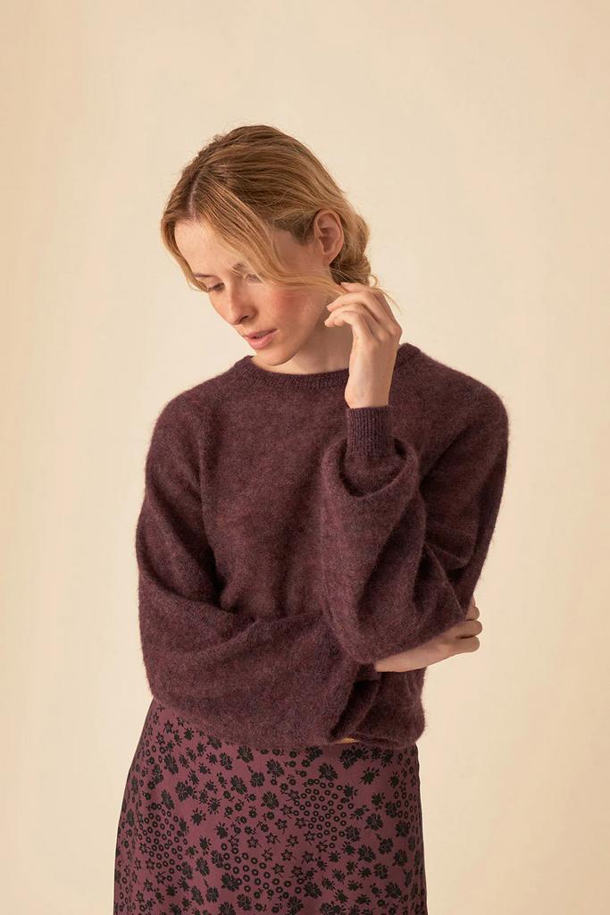 Des Petits Hauts heerlijk pruim kleur zachte & lichte trui M, Kleding | Dames, Truien en Vesten, Ophalen of Verzenden, Nieuw, Maat 38/40 (M)