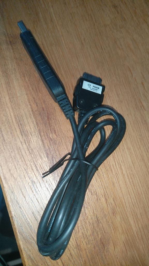 0143 - Sagem 188489867 USB datacable - PC-sync kabel, Ophalen of Verzenden, Zo goed als nieuw, Snoer of kabel, Sagem