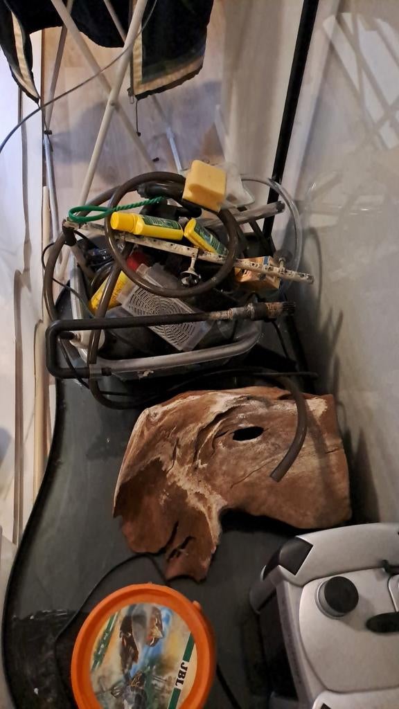 Groot aquarium met terrarium pomp en accessoires, Ophalen, Gebruikt