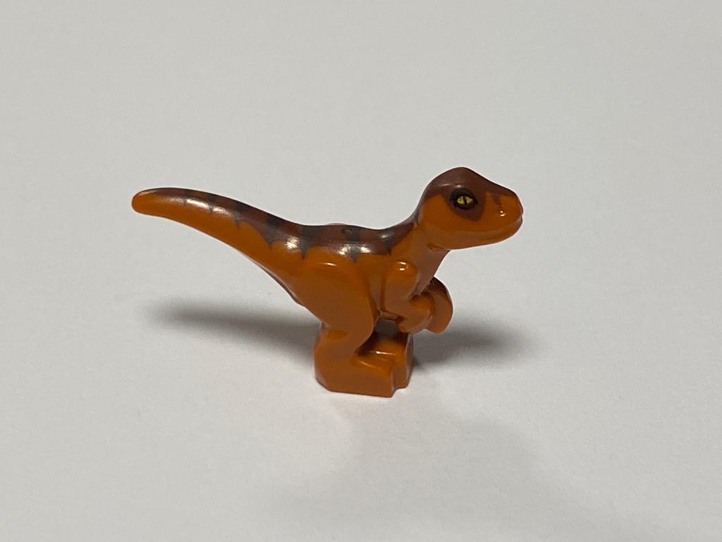Lego donker oranje baby dinosaurus, Ophalen of Verzenden, Nieuw, Losse stenen, Lego