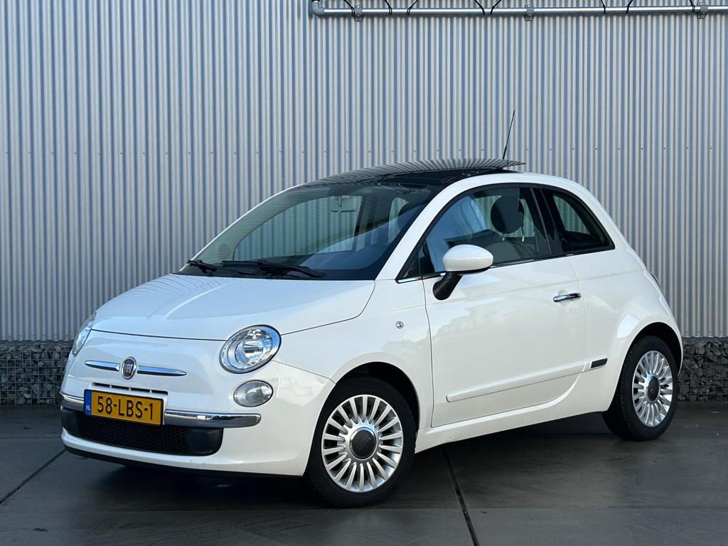 Fiat 500 1.2 Lounge, Panorama dak Automaat, Airco, Euro 5, Gebruikt, 1242 cc, 4 cilinders