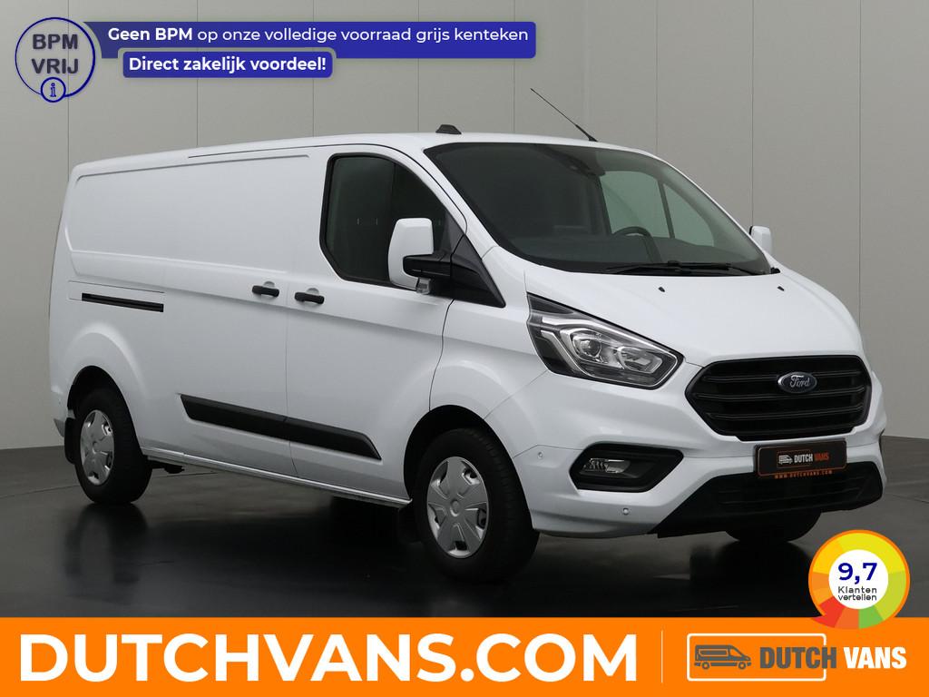 Ford Transit Custom 2.0TDCi 130PK Lang | Multimedia | Camera, LED verlichting, Stof, Gebruikt, Zwart