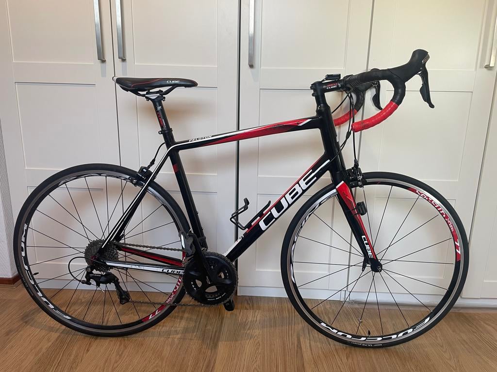 Cube Peloton racefiets framemaat 60 incl. Standaard, Fietsen en Brommers, Fietsen | Racefietsen, 28 inch, Gebruikt, Heren, Aluminium