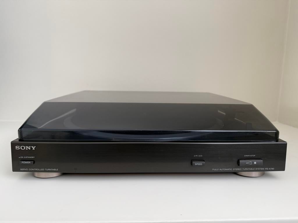 Sony PS-A790 platenspeler met stofkap – werkt goed, Automatisch, Ophalen of Verzenden, Zo goed als nieuw, Platenspeler