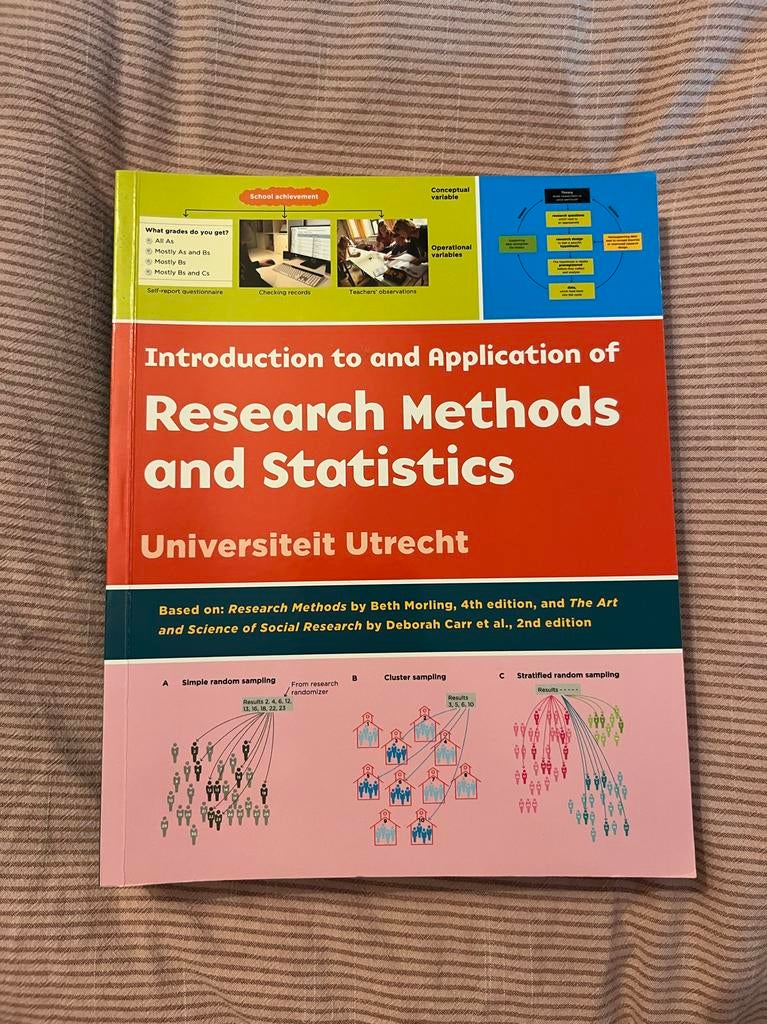 Introduction to Research Methods and Statistics - UU, Ophalen of Verzenden, Gamma, Zo goed als nieuw, WO