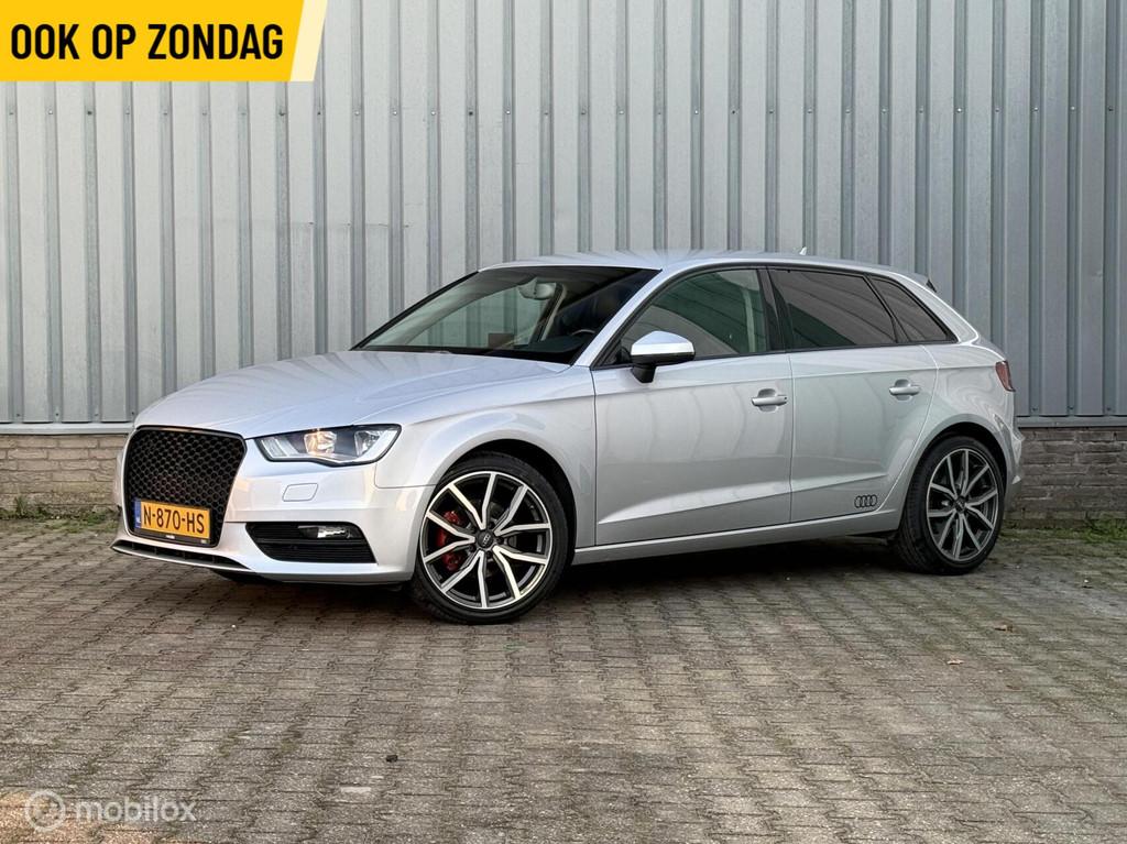 Audi A3 Sportback 1.4 TFSI | Leder | Stoelverw. | PDC | LMV, Voorwielaandrijving, Euro 5, Zwart, 4 cilinders