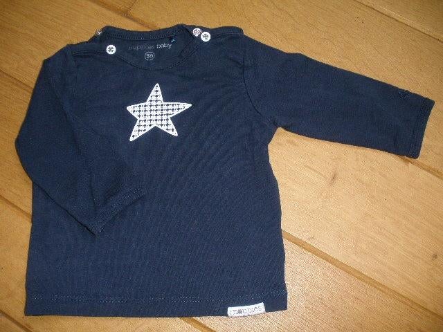 NOPPIES Baby t- shirt donker blauw ster maat 56, Jongetje of Meisje, Ophalen of Verzenden, Zo goed als nieuw, Noppies