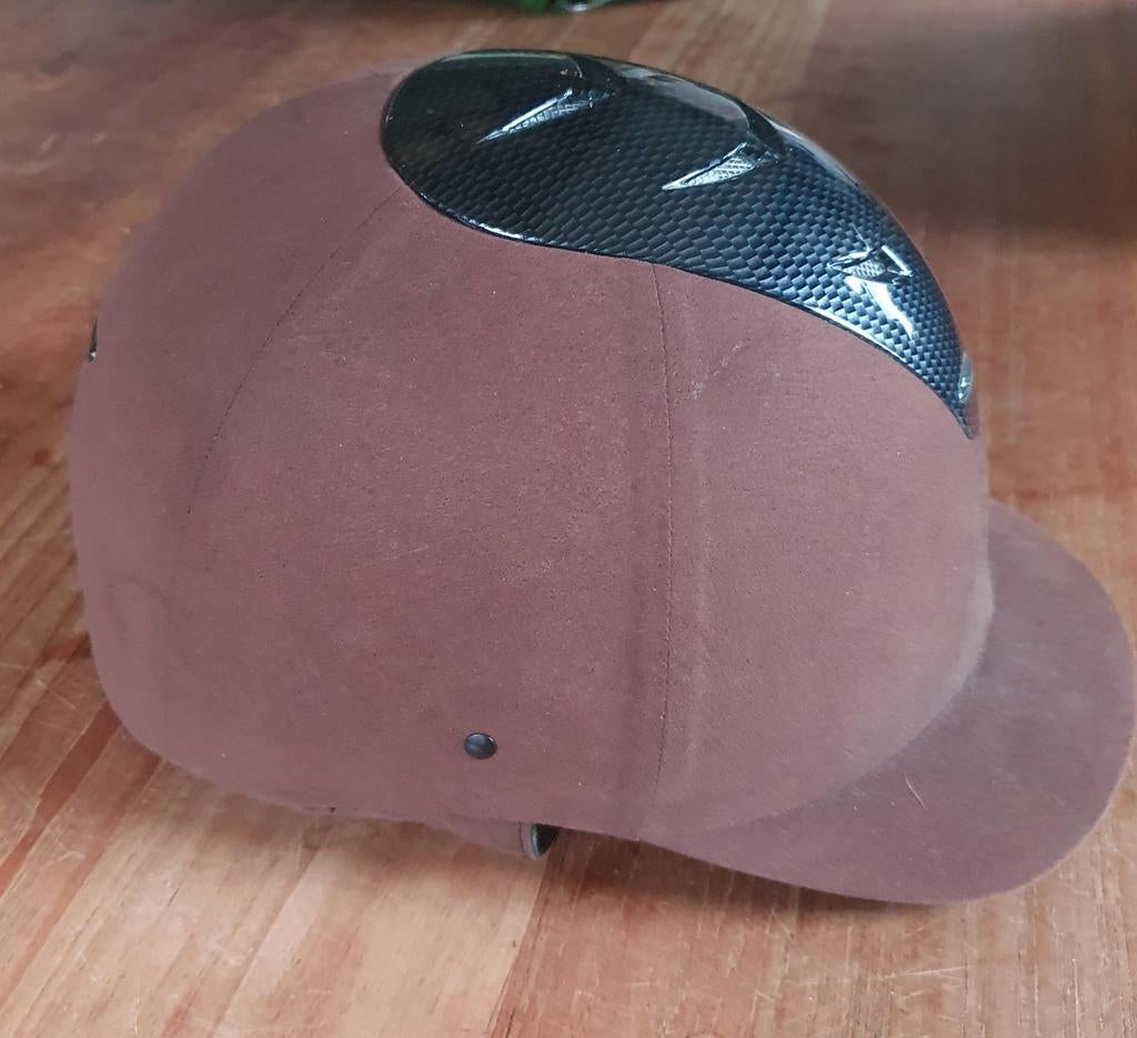 Bruine cap, Dieren en Toebehoren, Paardrijkleding, Ophalen of Verzenden, Dressuur, Cap