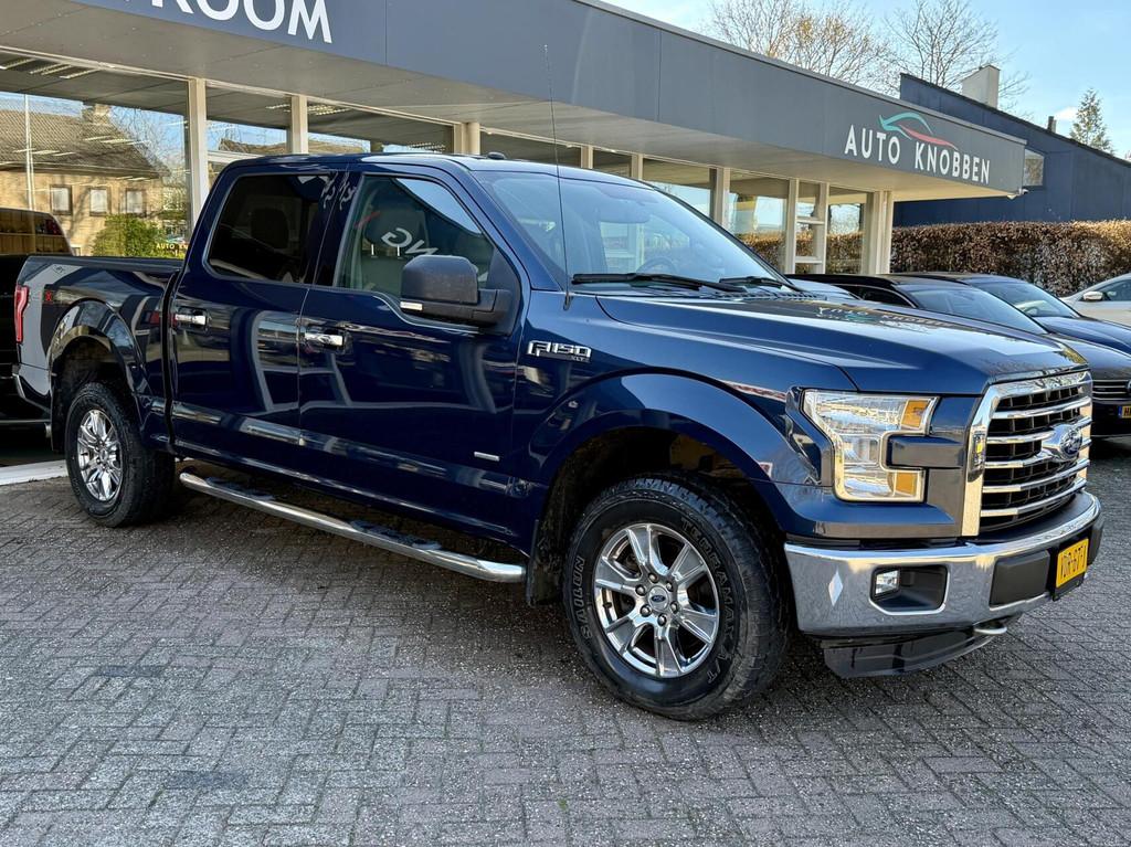 Ford USA F150 3.5 V6 Ecoboost SuperCrew MARGE! Camera, Clima, Auto's, Ford Usa, Gebruikt, Euro 6, Blauw, F-150