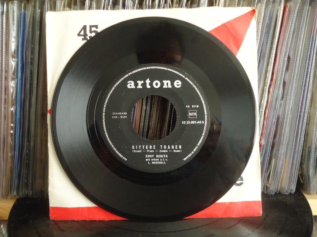 7" Single Enny Denita - Bittere Tranen / Jong Van Hart En Gr, Gebruikt, 7 inch, Single, Ophalen of Verzenden