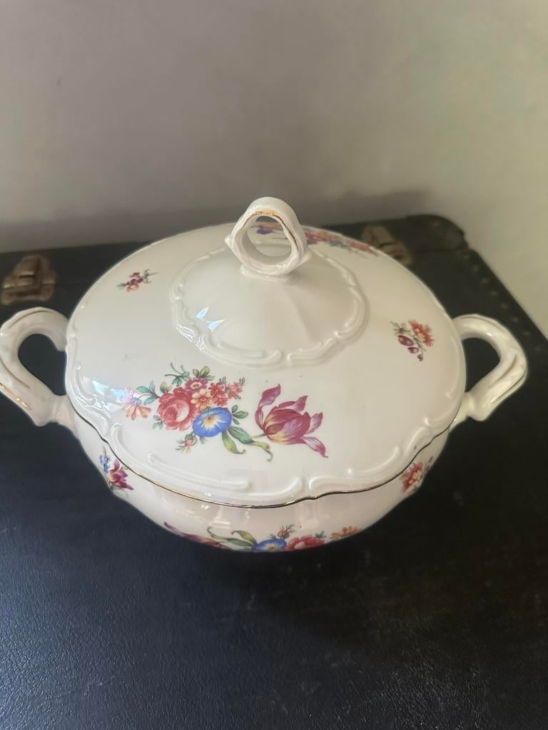 Terrine Bavaria Bareuther bloemen, Ophalen of Verzenden