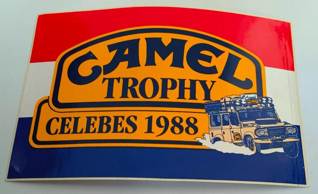 Sticker Camel Trophy Celebes 1988, Verzamelen, Ophalen of Verzenden, Nieuw, Sport