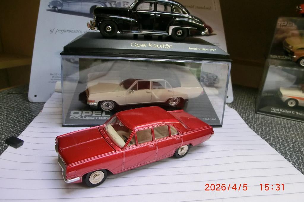 3x Opel Admiral, Papitan en Diplomat., Hobby en Vrije tijd, Modelauto's | 1:43, Ophalen of Verzenden, Zo goed als nieuw, Auto