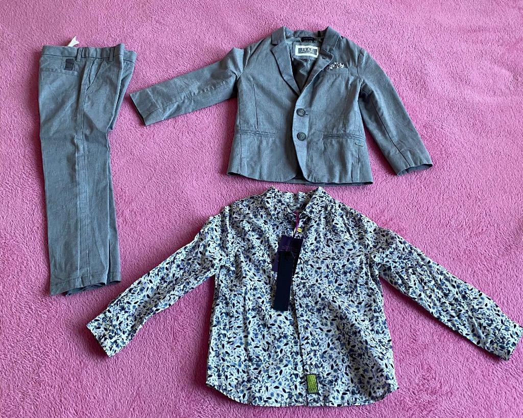 3 delig IKKS grijze kinderpak, Kinderen en Baby's, Kinderkleding | Maat 104, Ophalen of Verzenden, Nieuw, Meisje, Overige typen