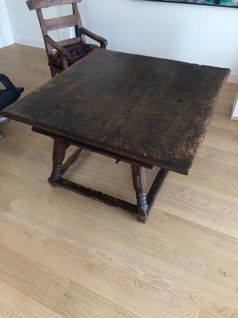 Spaanse tafel 18 e eeuw met certificaat, Antiek en Kunst, Antiek | Meubels | Tafels, Ophalen