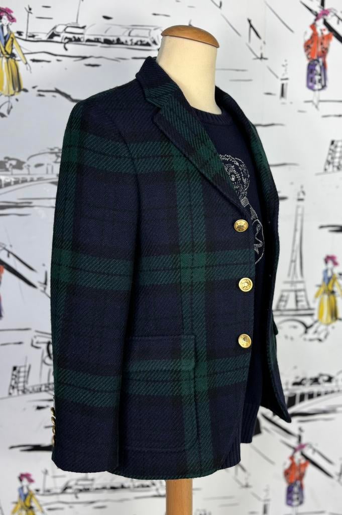 Ralph Lauren wool plaid jas blazer maat 10 (495 euro), Verzenden, Ralph Lauren, Ralph Lauren EU, Jongen