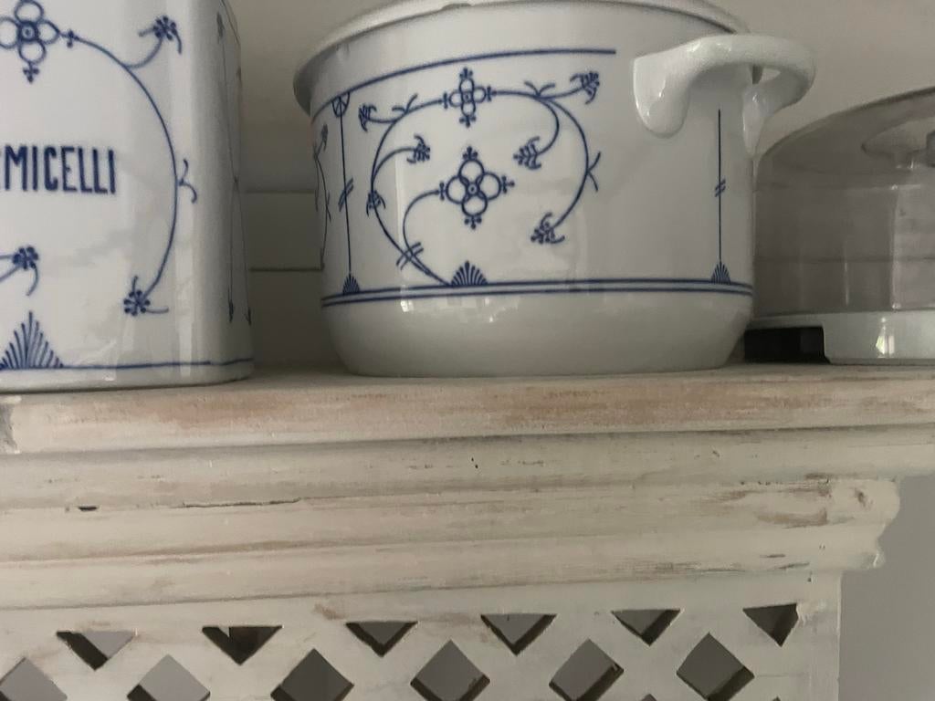 Vintage Delfts Blauw Aardewerk Potje met Deksel, Ophalen