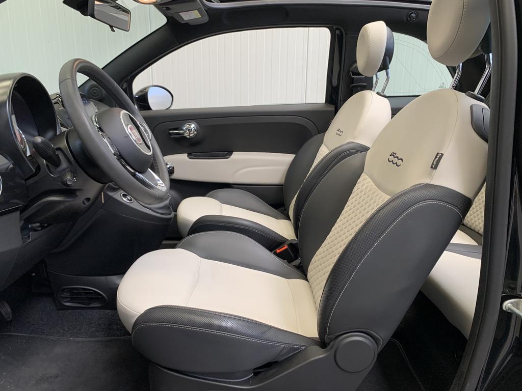 Fiat 500C 1.0 Hybrid Dolcevita AIRCO/ECC-LMV-LEDER-CRUISE CO, Voorwielaandrijving, 12 maanden, Gebruikt, 4 stoelen