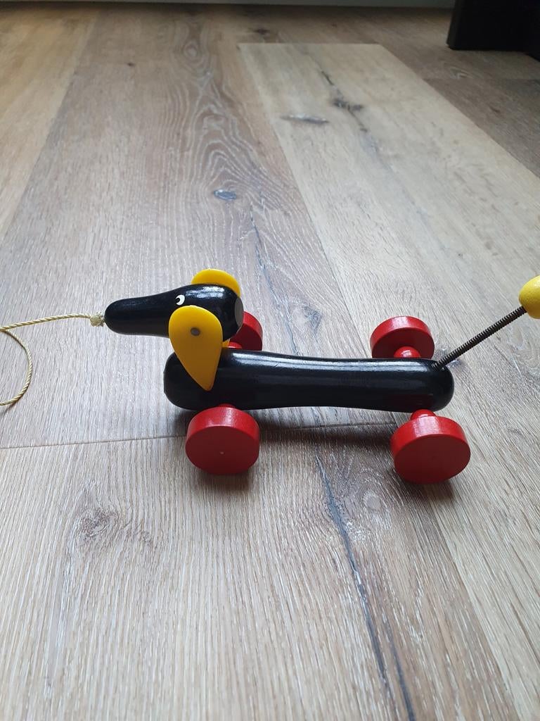 Brio houten teckel speelgoed vintage, Ophalen of Verzenden, Zo goed als nieuw, Overige typen