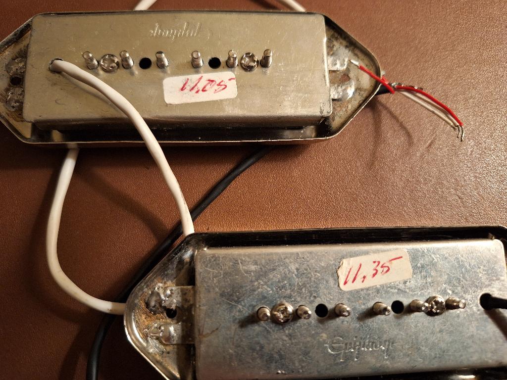 Epiphone casino p90 pickups (11,05 ohm en 11,35 ohm), Verzenden, Gebruikt, Elektrische gitaar
