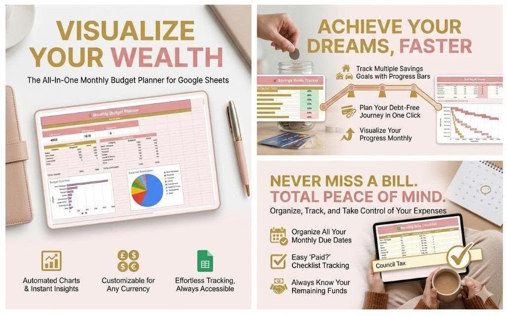 Annual Budget Tracker Spreadsheet, Ophalen, Alpha, Nieuw