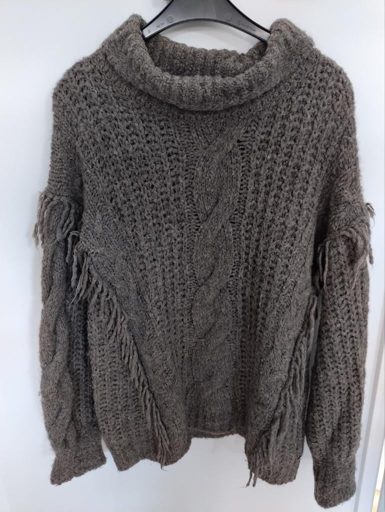 Isla Ibiza winter trui groen grijs maat M, Kleding | Dames, Truien en Vesten, Ophalen of Verzenden, Grijs