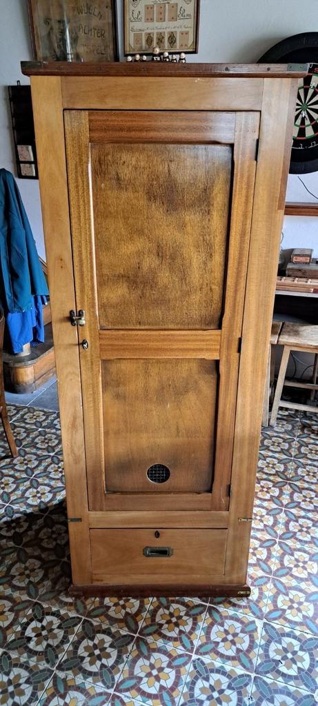 Vintage houten locker kast van boot, Ophalen