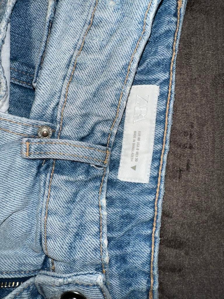 Zara Bermuda Jeans, Ophalen of Verzenden, Zo goed als nieuw, Blauw, W30 - W32 (confectie 38/40)
