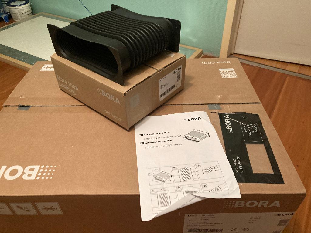 Bora kookplaat afvoer flexibele verloop en koppelstukken, Doe-het-zelf en Verbouw, Ventilatie en Afzuiging, Nieuw, Afzuiger, Ophalen of Verzenden