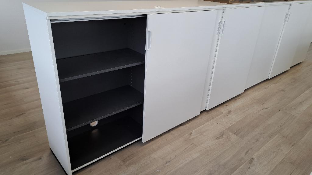 IKEA GALANT Kast met schuifdeuren, wit, 160x120 cm, 2 stuks, Ophalen, 100 tot 150 cm, 100 tot 150 cm, Met slot