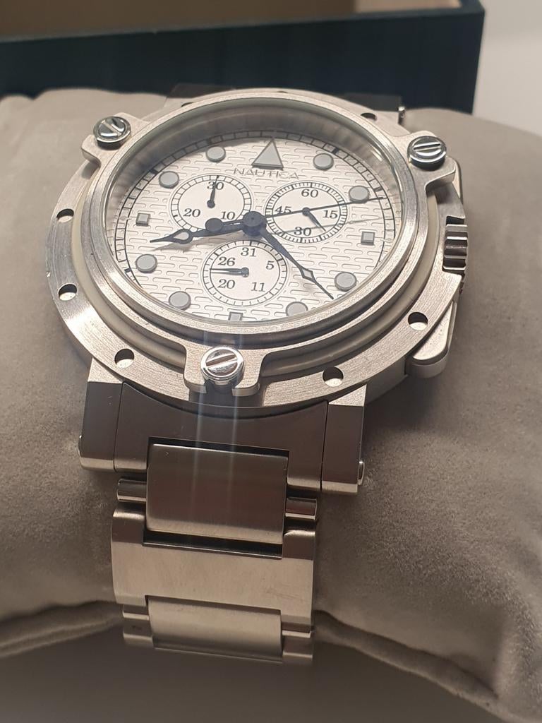 Nautica A32591 Swiss Made, Nautica, Ophalen of Verzenden, Zo goed als nieuw, Waterdicht