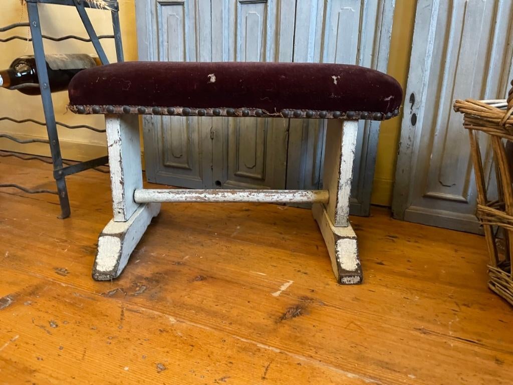 antiek Voetenbankje Bankje Frans, Ophalen of Verzenden