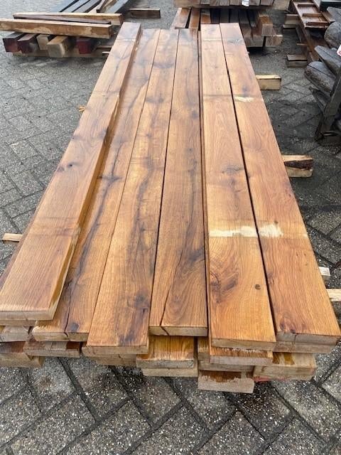 Geschaafde Eiken balken., Ophalen, Nieuw, 180 tot 250 cm, Planken